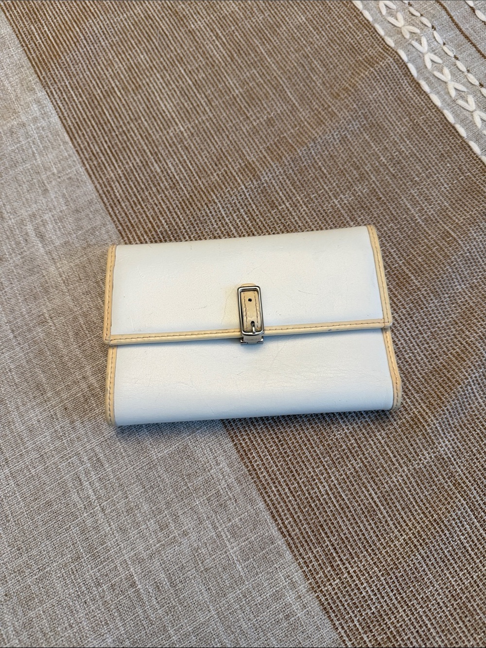 Coach Leather White Wallet
